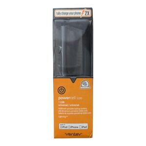 F2. Ventev PowerCell 5200 mAh Power Bank USB Charger for Apple iPhone iPad iPod